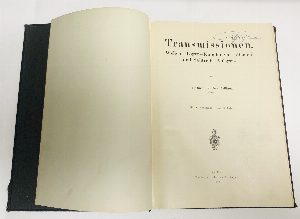Transmissionen. Wellen - Lager - Kupplungen - Riemen- und Seiltrieb - Anlagen.