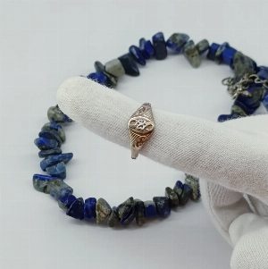 Винтажное серебряное кольцо с растительным орнаментом. Позолота. СССР