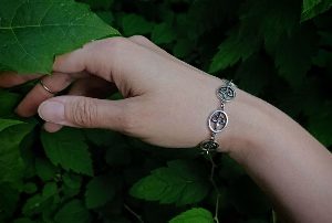 Серебряный браслет "Лилии" 