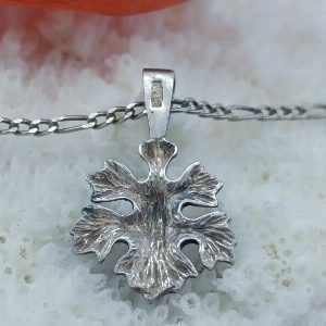 Серебряная винтажная подвеска  "Листик плюща", СССР
