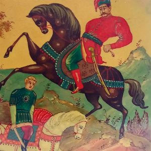 Шкатулка "Тарас Бульба" по повести Н. В. Гоголя. Мстера
