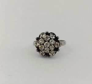 Серебряное кольцо "Малинка" 