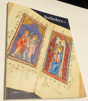 Medieval and Renaissance manuscripts and Continental and Russian books. / Средневековые и ренессансные рукописи, континентальные и русские книги.