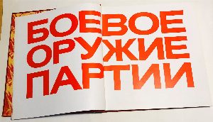 Боевое оружие партии.