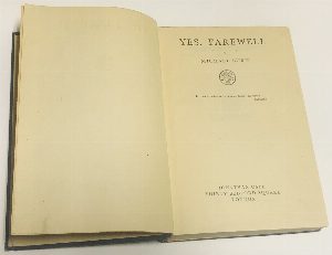Yes, farewell