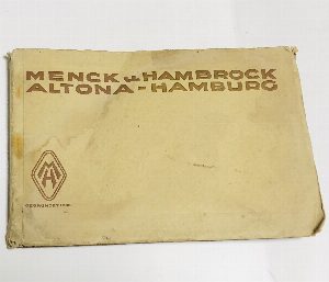 Menck U.Hambrock Altona-Hamburg. Каталог экскаваторов