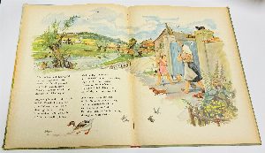 Auf dem Zaune kräht der Hahn. Verse v. Walter Krumbach. \ Петух кукарекает на заборе.
