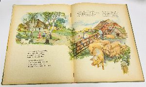 Auf dem Zaune kräht der Hahn. Verse v. Walter Krumbach. \ Петух кукарекает на заборе.